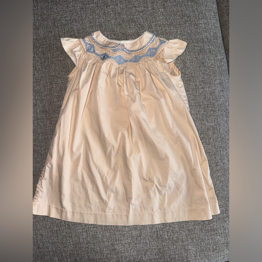 GUCCI KIDS DRESS WITH GEOMETRIC EMBROIDERIES